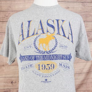 NORWEGIAN CRUISE LINE ALASKA TRAVEL TOURIST T-SHIRT SIZE XL